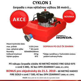 !!! AKCE - Plovoucí čerpadlo Cyklon 1 !!!